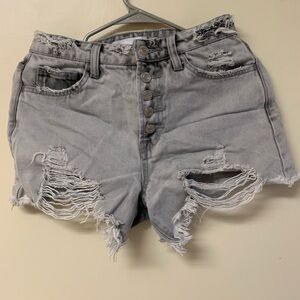 Light Wash Jean Shorts